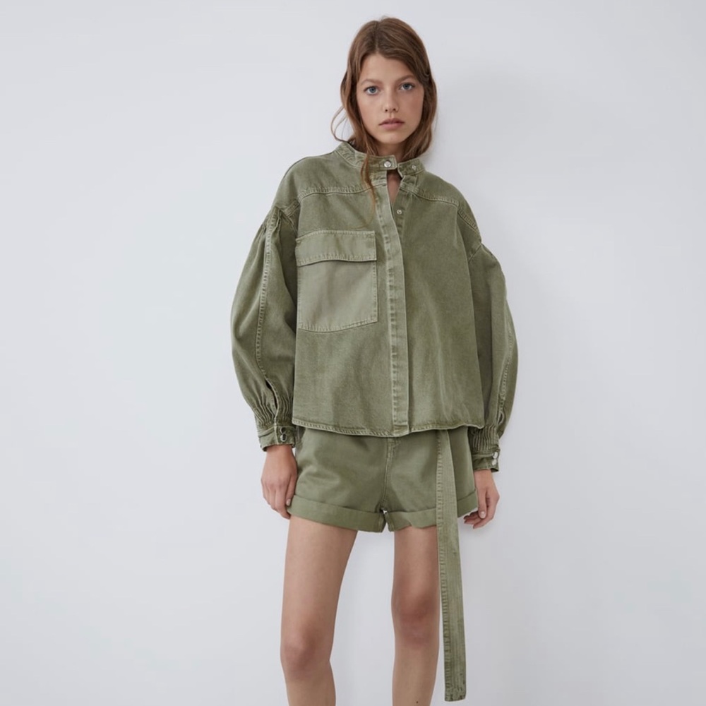 Pleated Zara Shirt with Pocket